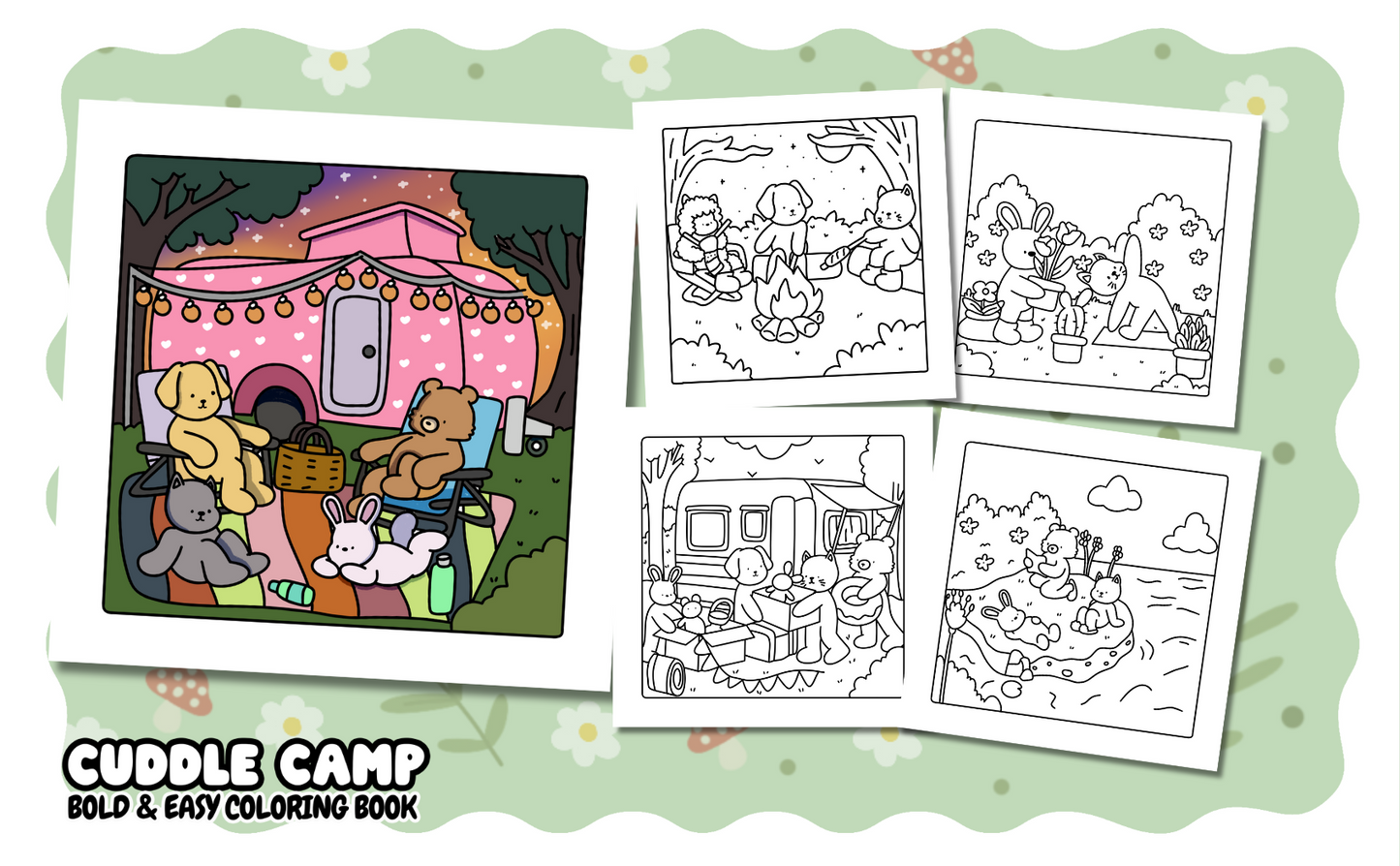 Cuddle Camp - Cozy Coloring Book